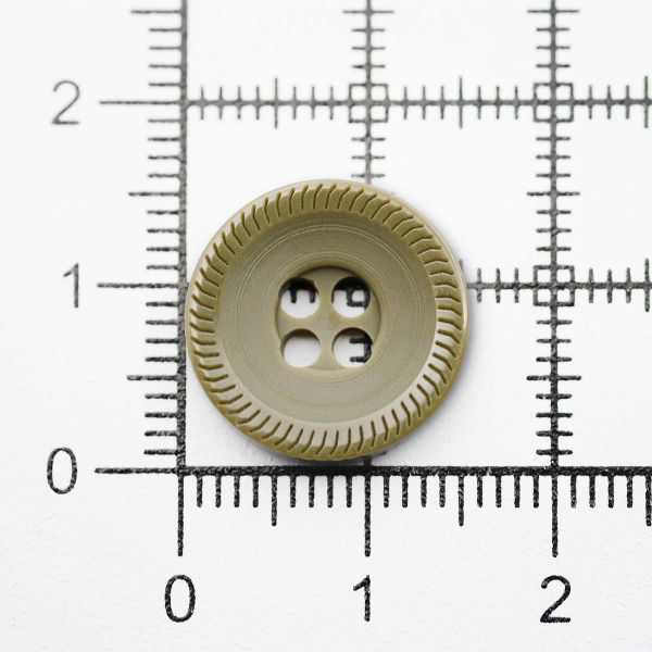 Пуговицы 4 прокола 24L (C242 хаки), 0313-1097А, 144 шт