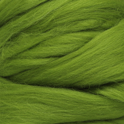 Шерсть для валяния Троицкая п/тонкая 1х100 г (до 29 мкр), 1550 аспарагус