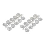 Кнопки одежные пластик прозрачный 8мм 10 шт, Pony