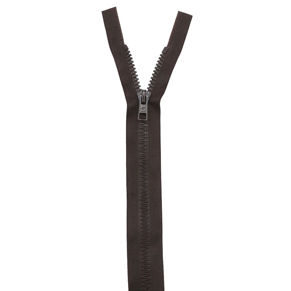 Молния трактор Arta Т6 (6 мм) 1 зам., разъем., 90 см, цв. 068 т.коричневый, уп.5 шт