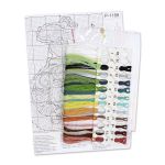 Набор для вышивания нитками МП Студия, на пластиковой канве Черепаха Тортилла 14х11см