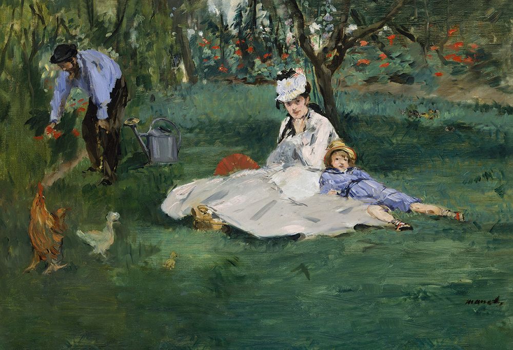 Пазл 1500 элементов, Мировые шедевры искусства, Семья Моне в их саду в Аржантёе, Эдуард Мане, MET-PZL-1500/01, Фрея