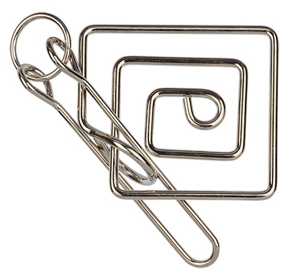 Головоломка металлическая, 1 шт, Лабиринт 3 элемента, Delfbrick DLM-30