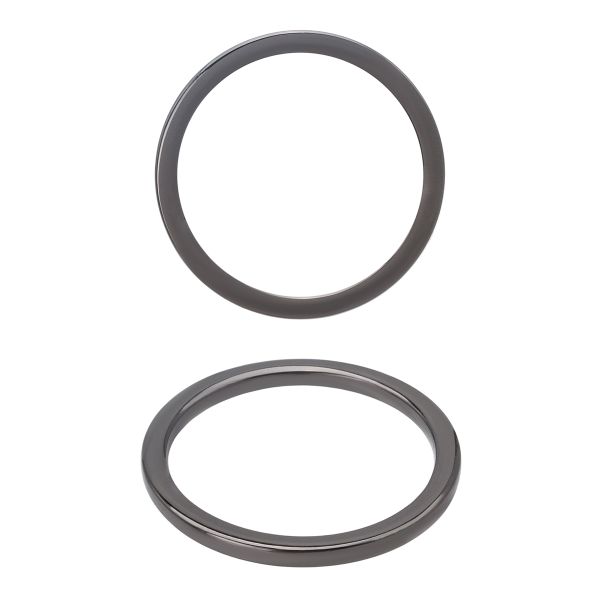 Кольцо литое металл in ⌀25 мм (30 мм внешн.), черный никель, 10 шт