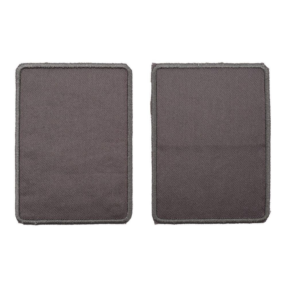 Термоаппликация Прямоугольник 11х5см, уп. 2 шт, цв.серый