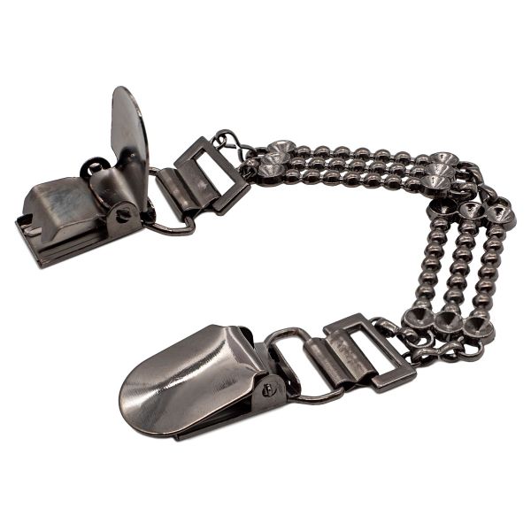 Застежка для кардигана 19х195мм (Pewter (олово (черный никель))), MT1948