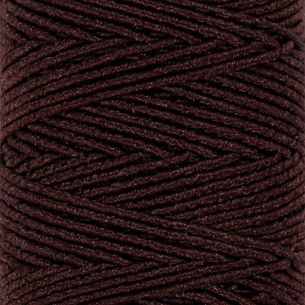 Нитки спандекс ⌀0.6 мм, набор 10 катушек по 25 метров, 492 т.коричневый, Gamma ET-10