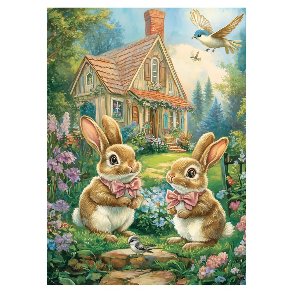 Пазл 80 элементов, PZL-80/12 Домик для зайчат, Фрея