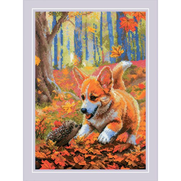 Набор для вышивания нитками Риолис, Встреча в лесу 21х30см