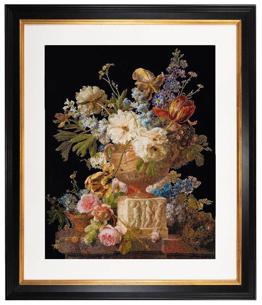Thea Gouverneur, Цветочный натюрморт в вазе, 65х50 см