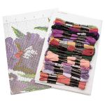 Набор для вышивания нитками Hobby&Pro, Ирисы, 27х80 см