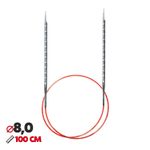 Спицы круговые Addi Novel ⌀8.0мм, 100 см /TOS/