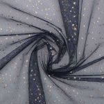 Фатин со звездочками 50х50см (кобальтовый), AR1371