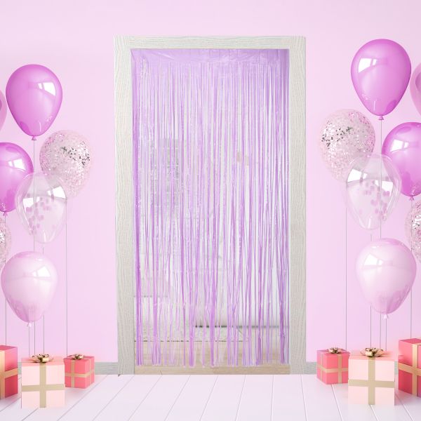 Занавес Дождик 100х200 см, 01_сиреневый матовый, Boomzee GBZ-11