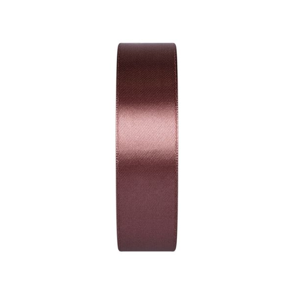 Лента атласная 1-сторонняя 25.0 мм / 33±2 метра, 099 коричневый, Gamma