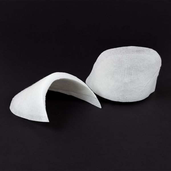 Плечевые накладки (подплечники) сложные 155х285х15 мм, 10 пар Россия, белые, И-8