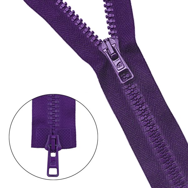 Молния трактор Arta Т6 (6 мм) 2 зам., разъем., 120 см, 032 фиолетовый, 5 шт