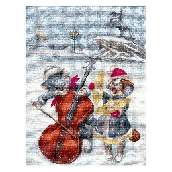 Набор для вышивания Палитра Питерские музыканты 20х27см, 05.009