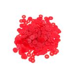 Пайетки плоские 6 мм, упак. 10 гр, Астра, 060 красный матовый, уп.10 шт