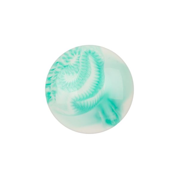 Подхваты шторные магнитные Агат ⌀35 мм, 2 шт, 81 белый/бирюзовый (узоры), Gamma