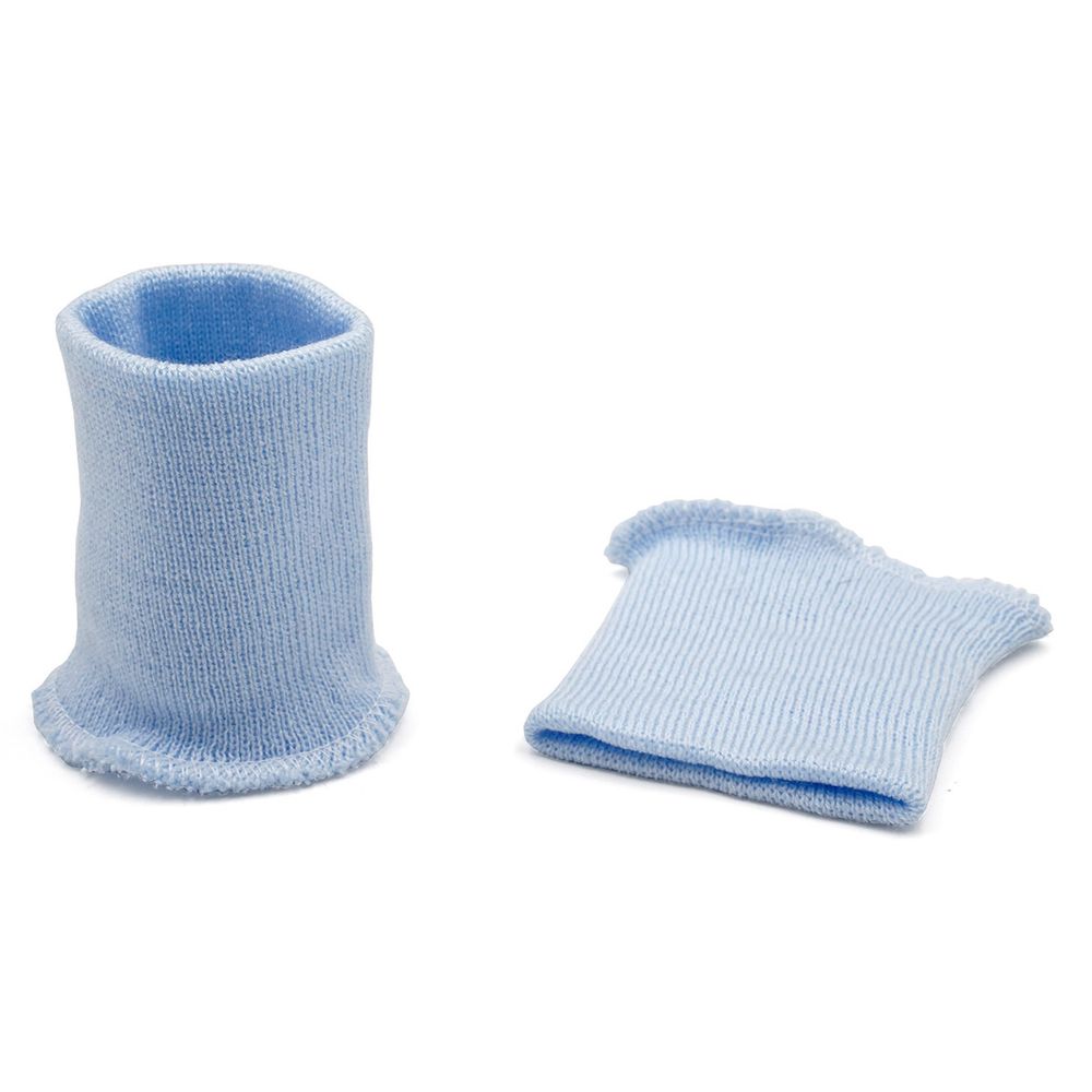 Манжеты трикотажные 8.0х9.5 см, 1 пара, средней плотности 14 кл, 1х1, в-84 кристально-голубой