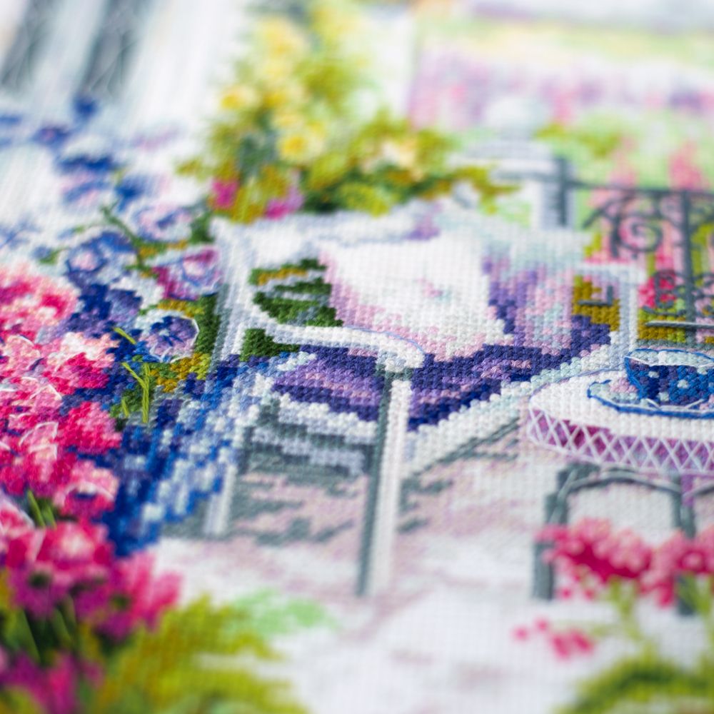 Набор для вышивания нитками Чудесная игла, Любимое местечко 21х27 см