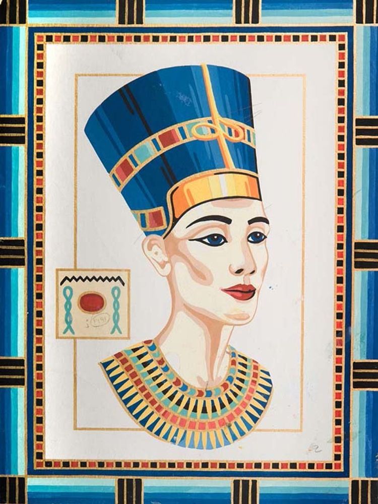 Рисунок для вышивания Grafitec (канва жесткая), &quot;Королева Нефертити&quot;, 30х40 см
