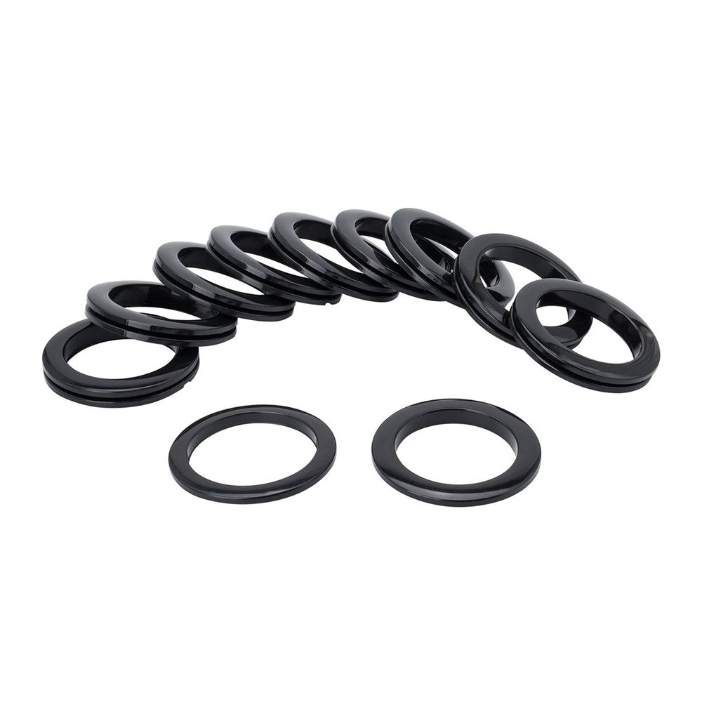 Люверс шторный ⌀50 мм, с многоур. замком пластик, 24 черный, 10 шт