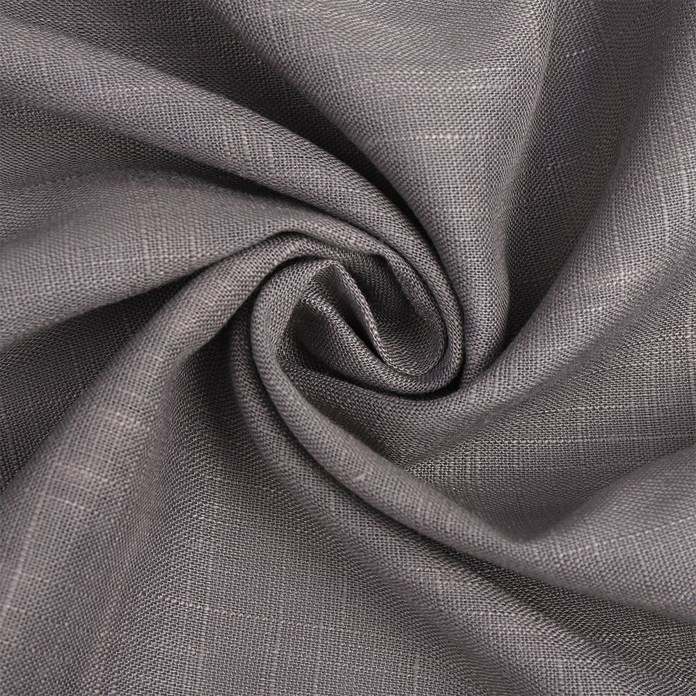 Льняная ткань 190 г/м², 140 см, в нарезке, цв. 15 серый, 10 метров /TOS/