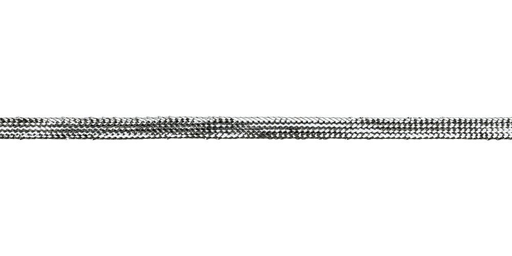 Тесьма металлизированная отделочная GDL-060M 5-6 мм, 33 м, серебро, Gamma