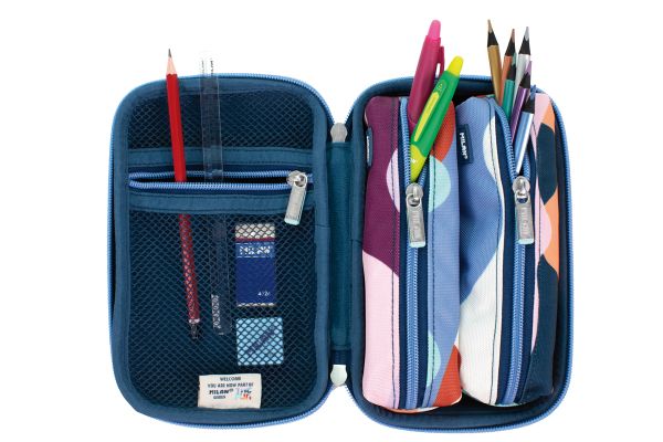 Пенал канцелярский 19.5х12.5х7 см, 100% нейлон, 08874FN, Milan