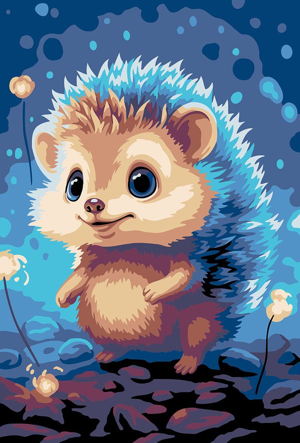Картина по номерам Фрея PNB/PS-296, Милый ежик, 30х20 см
