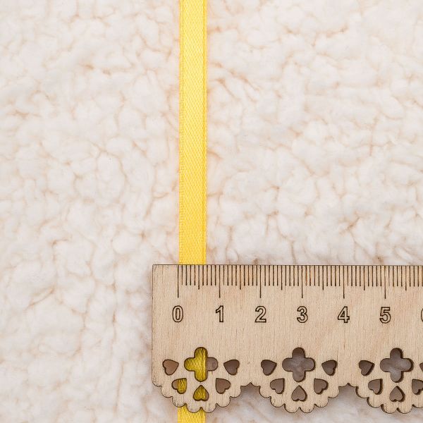 Лента атласная 1-сторонняя 6.0 мм / 27.4±2 метров, 6019, 040 т желтый, Globus