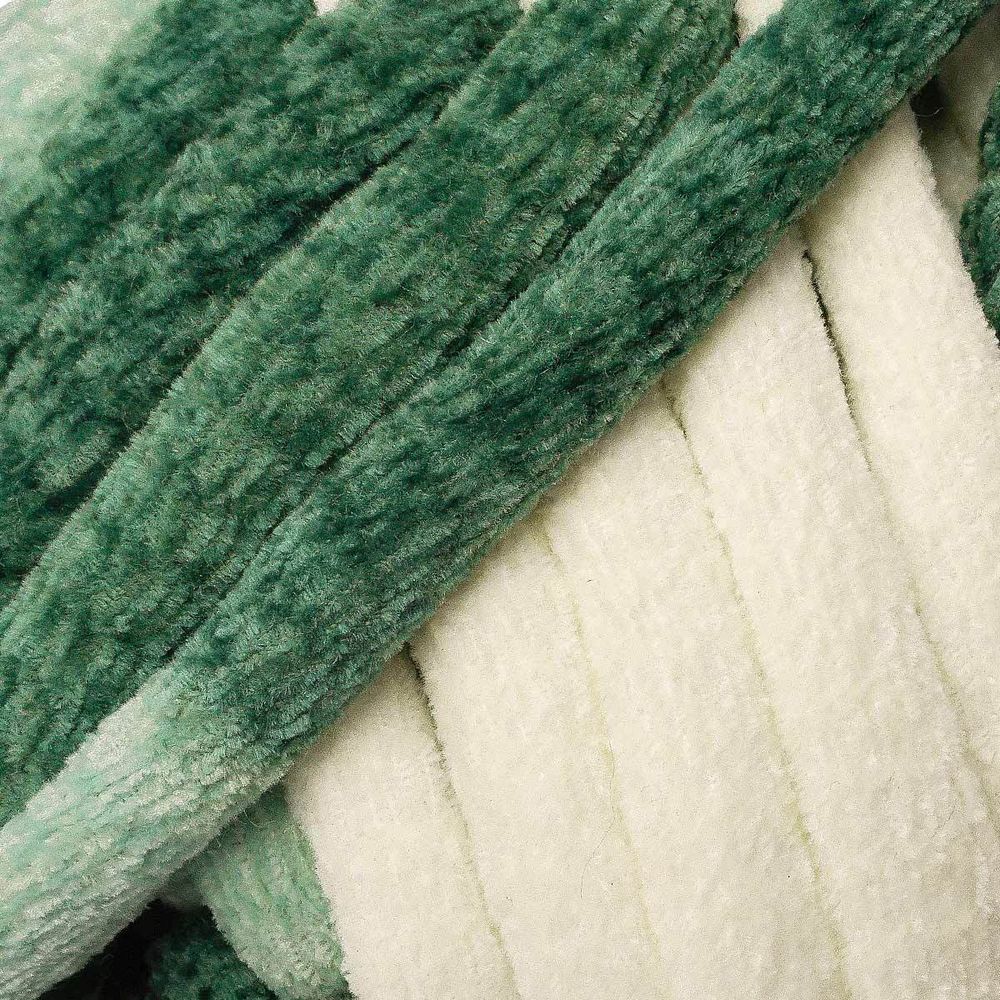 Пряжа Astra Premium (Астра Премиум) Джамбо / уп.1 мот. по 150 г, 13 м, 01 белый/зеленый