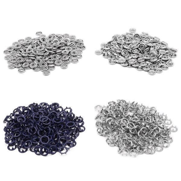 Кнопка рубашечная (джерси) открытая ⌀9.5 мм, ≈1440 шт, МЕТАЛЛ, эмаль, 569 т.синий матовый, NEW STAR