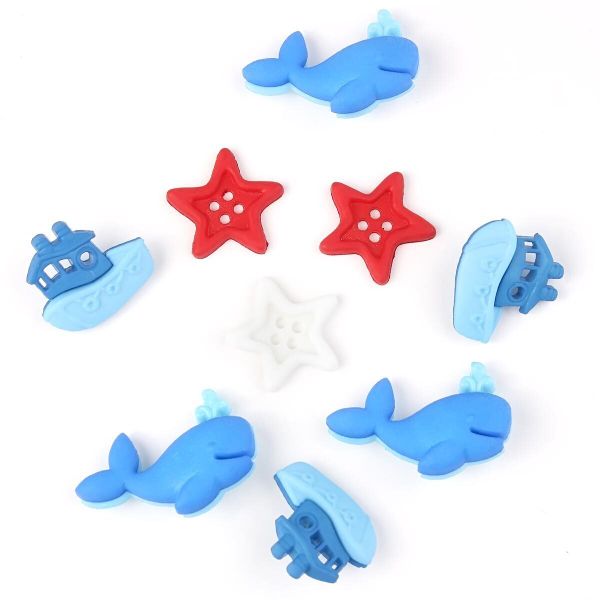 Украшения декоративные пуговицы Фигурки Свистать всех наверх Dress It Up 9321