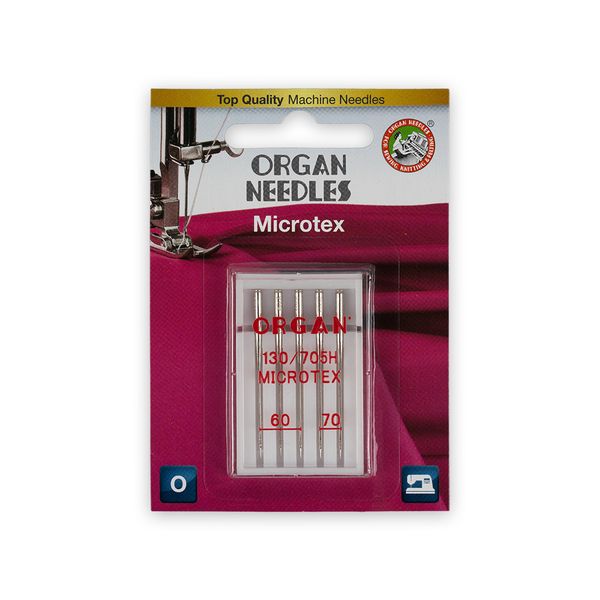 Иглы для швейных машин микротекс 130/705 H, №60-70, 5 игл, 5506000BL 60-70, ORGAN