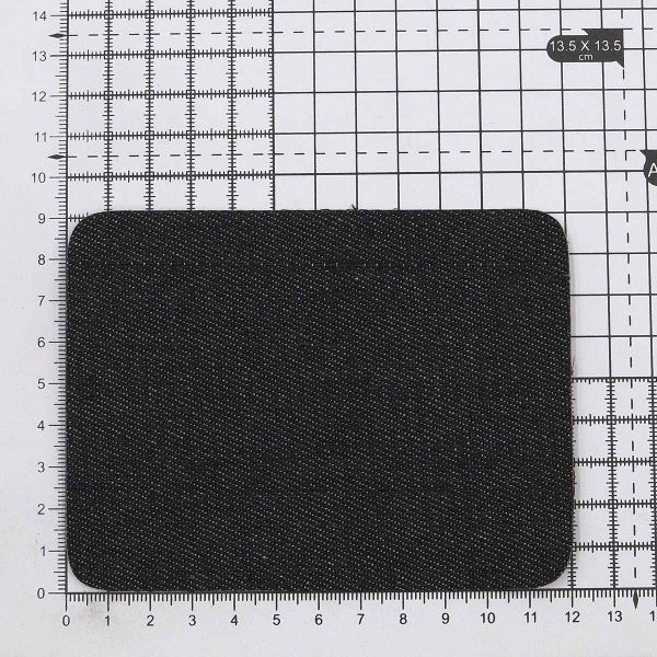 Термозаплатка, джинс, 90x120мм (черный (black)), AZ08, 2 шт