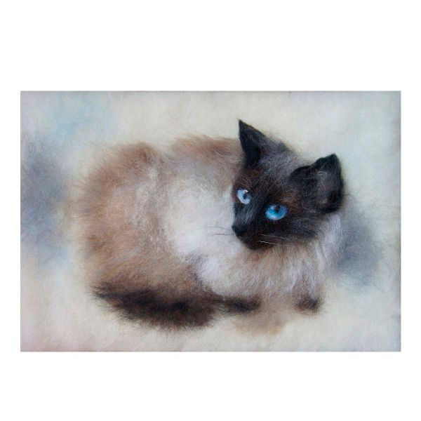 Набор для валяния (живопись цветной шерстью) 