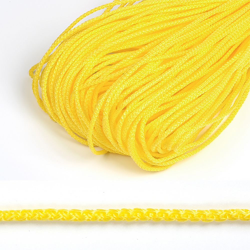 Шнур полипропилен круглый 3.0 мм / 100 метров, желтый