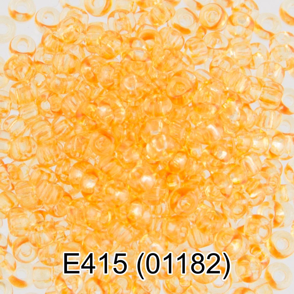Бисер Gamma 10/0 (2.3 мм), 50 г, E415 т.желтый, 01182, круглый 5