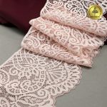 Кружево эластичное (стрейч) 110 мм, 40992PP цв.розовый, 3 метра, Kruzhevo