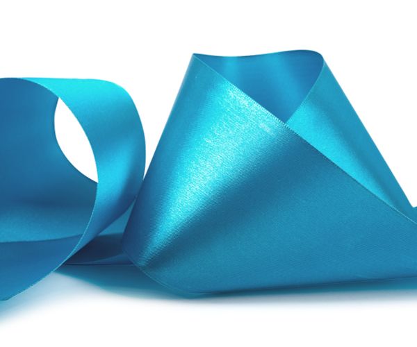 Лента атласная 1-сторонняя 75.0 мм / 5 шт по 5.4 метра, №150 сине-голубой, Gamma AL-75P