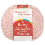 Пряжа Троицкая Кроха / уп.10 мот. по 50 г, 135 м, 1225 пыльная роза
