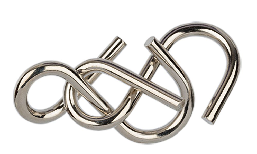 Головоломка металлическая, 1 шт, &-узел 2 элемента, Delfbrick DLM-12