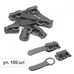 Крючок шубный TBY 50 мм, TBY-0122, цв. S275 серый уп. 100 шт