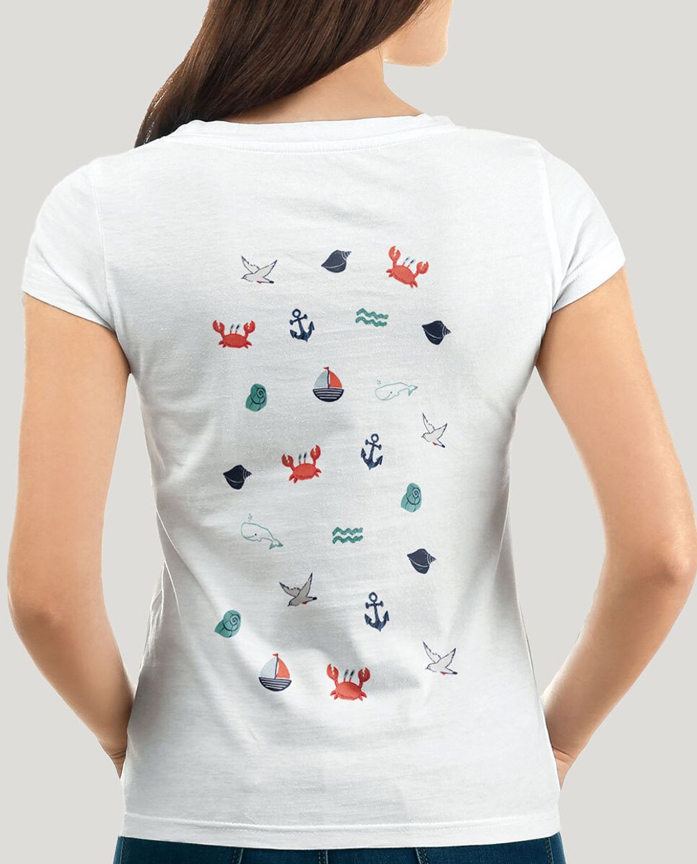 Набор для вышивания нитками Panna, Живая картина. Паттерн. Морской, 18х30 см