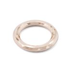 Кольцо литое металл in ⌀18 мм (25 мм внешн.), граненое (Gold золото), 4 шт, MB199