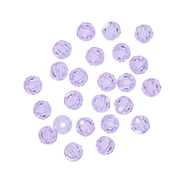 Бусины стекло ⌀4 мм, 24 шт, сиреневый/violet, Preciosa 451-19-602