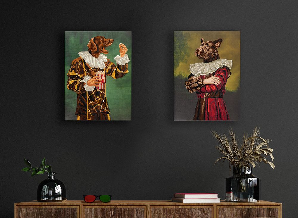 Алмазная (кристальная) мозаика Фрея, Барон фон Дог, 30х40 см